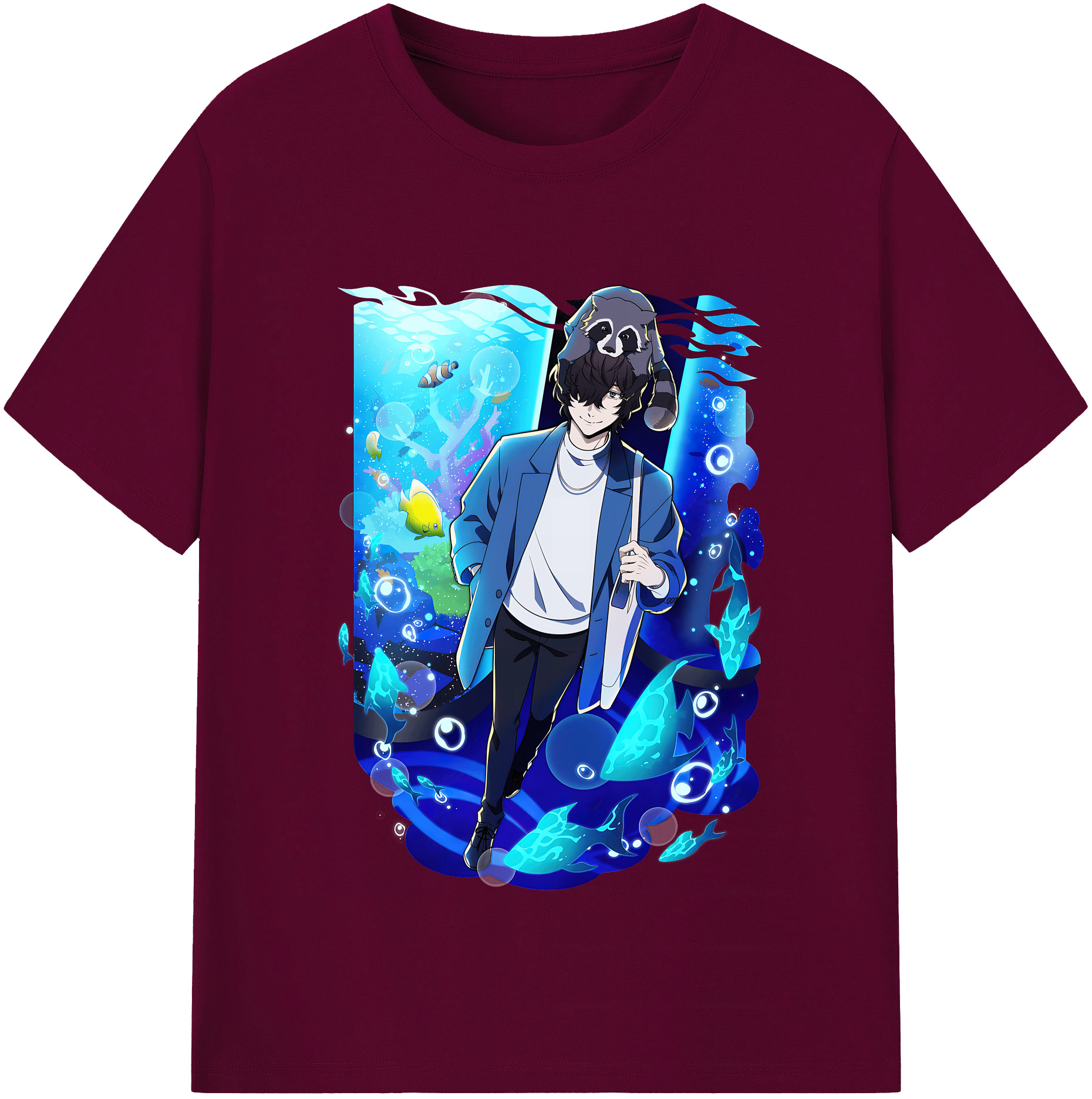 （画像用） 文豪ストレイドッグス Bungo Stray Dogs レディースカジュアルプリントTシャツ（綿100％）